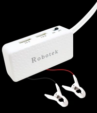 Robotek GATI 3.0Amp DC Charger with Dual USB Ports and ON/OFF Switch