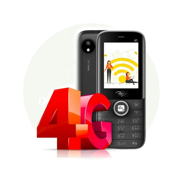 itel Magic 2 4G Jio Sim Supported - Black