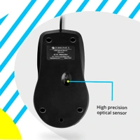 Zebronics Zeb-Alex Wired USB Optical Mouse with 3 Buttons