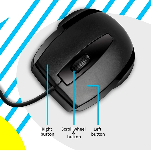 Zebronics Zeb-Alex Wired USB Optical Mouse with 3 Buttons