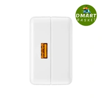 Realme VOOC Flash Charger 20W Power Adapter Fast Charging 5V/4A Compatible with Realme, for iPhone, for Samsung and Other Android Mobiles - White