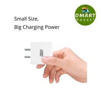 Realme VOOC Flash Charger 20W Power Adapter Fast Charging 5V/4A Compatible with Realme, for iPhone, for Samsung and Other Android Mobiles - White