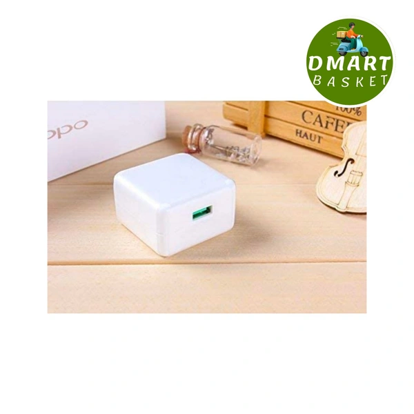 Oppo Vooc Flash Power Adapter Wall Charger for Oppo Reno/Oppo F11 Pro & All Oppo Smartphone-White (Dock) - White