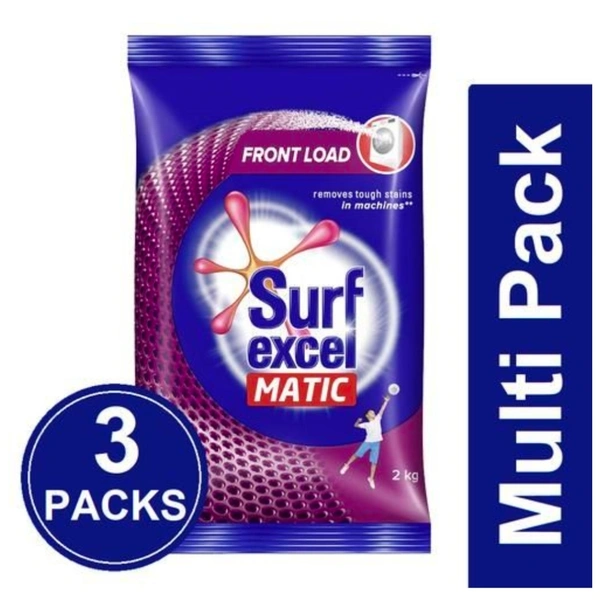 Surf Excel Matic Front Load Detergent Powder - 3 X 2 KG