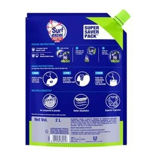 Surf Excel Magic Liquid Detergent- Top Load - 2X2