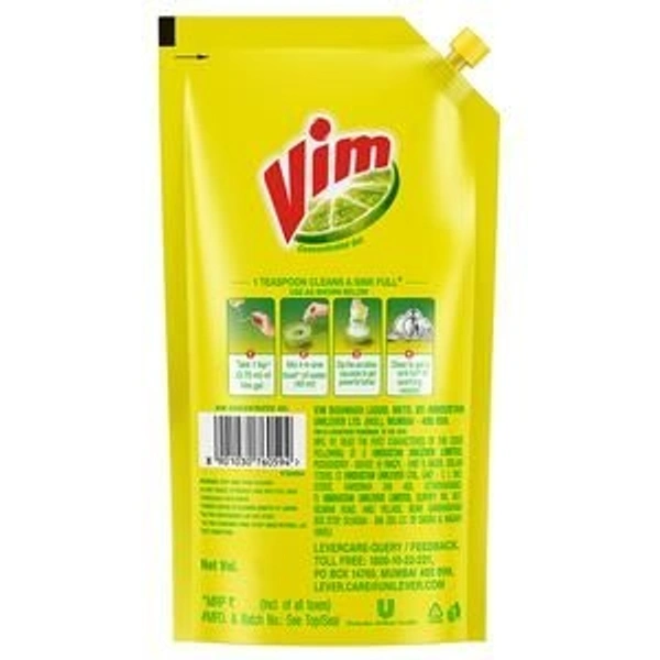 Vim Dishwash Liquid Gel - 145ml