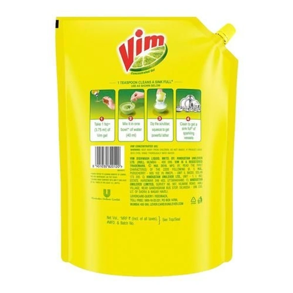 Vim Dishwash Liquid Gel - 2LTR