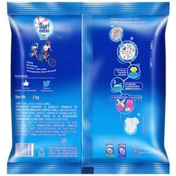 Surf Excel Easy Wash Detergent Powder - 3kg