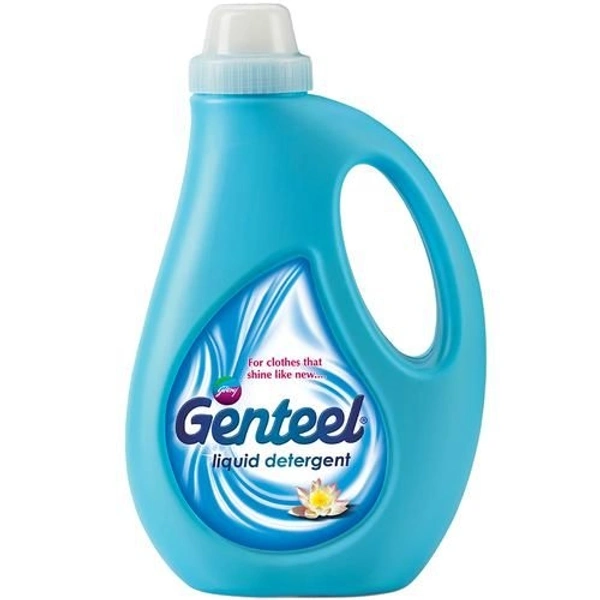 Genteel Liquid Detergent - Strong Formula, No Residue, Soft On Hands - Buy 1KG Get 1KG Free