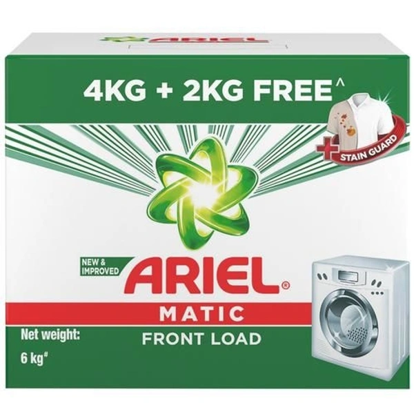 Ariel Washing Detergent Powder - Matic Front Load - Buy 4kg Get 2kg Free