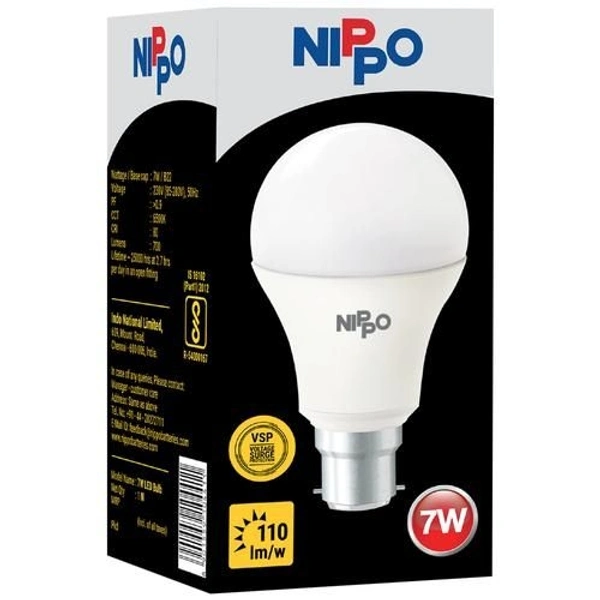 Nippo LED Bulb - 7 W, Cool Daylight, B22 Base - 1