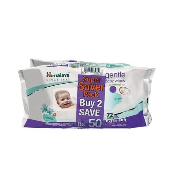 Himalaya Gentle Baby Wipes - (SSC) IND Offer  - 72pcs