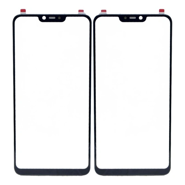 Front Glass For Oppo A3s - Best Quality, Black, Include with leber charge
