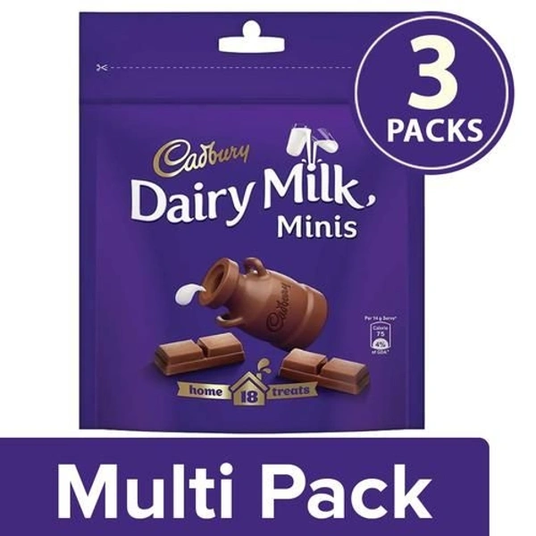 Cadbury Dairy Milk Chocolate Home Treats Pack - 3X126g