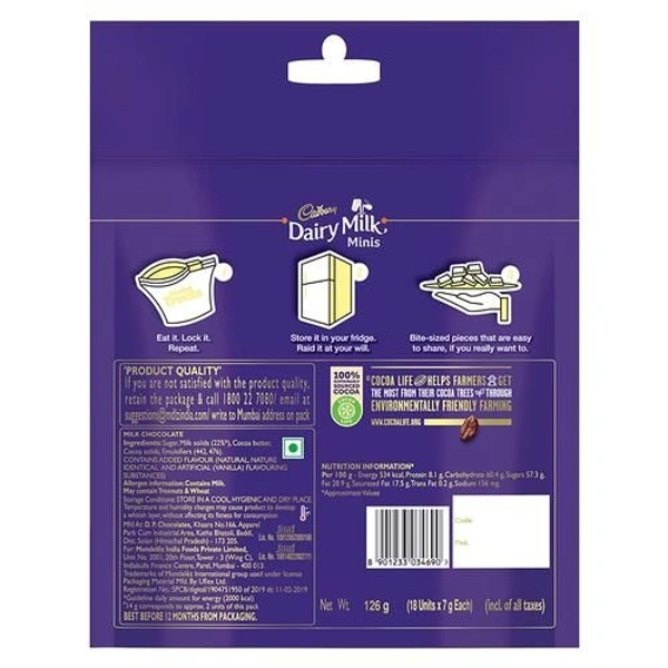 Cadbury Dairy Milk Chocolate Home Treats Pack - 3X126g