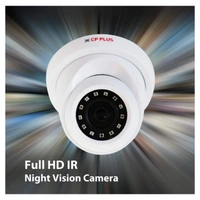 CP Plus CP PLUS 2.4MP Full HD IR Dome Night Vision Camera, 3.6mm- 1080p CP-VAC-D24L2-V3 - 1 Year