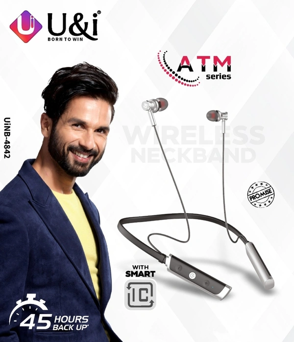 U&i ATM Series 45H Battery Backup Wireless Neckband - 6 Month