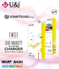 U&i 30 Watt Fast Charger - 6 Month