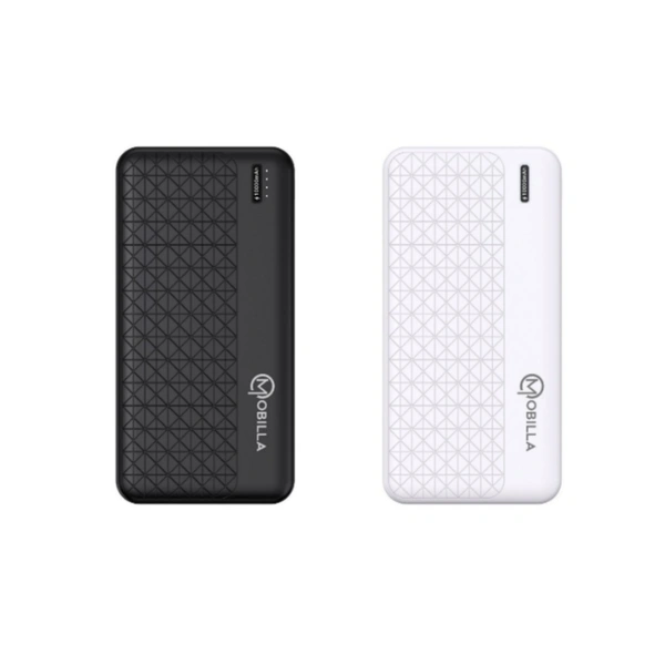 MOBILLA Power Bank - 20000 mAh, 365 Days, White