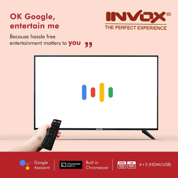 Invox Smart Led TV - 43 Inch, 1 Year Warranty, IPS Panel