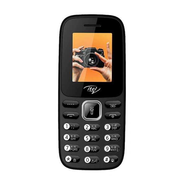 Itel Ace2 Cam  - Elegant Black, 1 Year