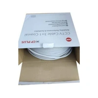 CP Plus CP PLUS CCTV Cable 3+1 Coaxial, CCTV Cable Connectors (White) - 3+1, Per Meters