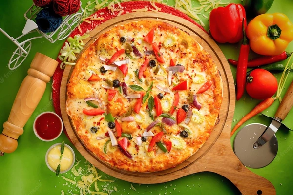 Cheese with Onion Pizza (Veg.) - Large