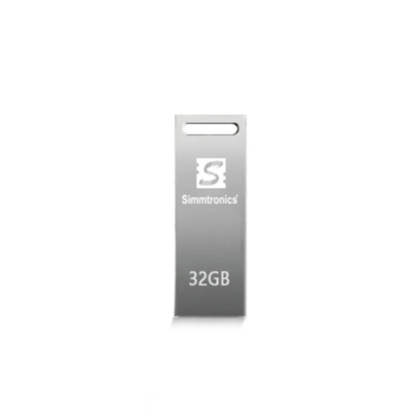 Simmtronics 32GB USB Flash Drive with Metal Body(Teeny) - 32GB, 6 Month