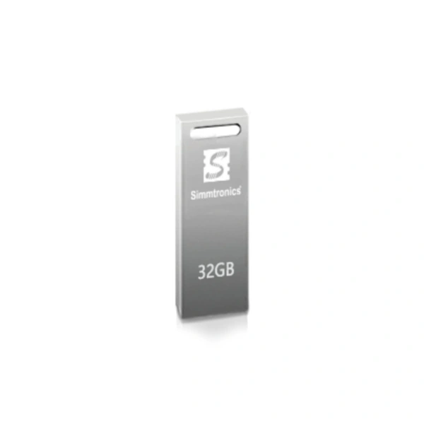 Simmtronics 32GB USB Flash Drive with Metal Body(Teeny) - 32GB, 6 Month