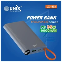 Unix 10000 MAh Power Bank Dual Fast Charging - 6 Month