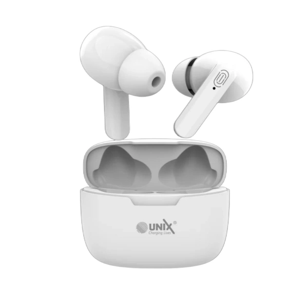 Unix UX-W4 Wireless Earbuds - White, 6 Month
