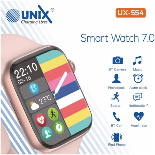 Unix UX-SS4 Smart Watch - Rose Gold, 6 Month