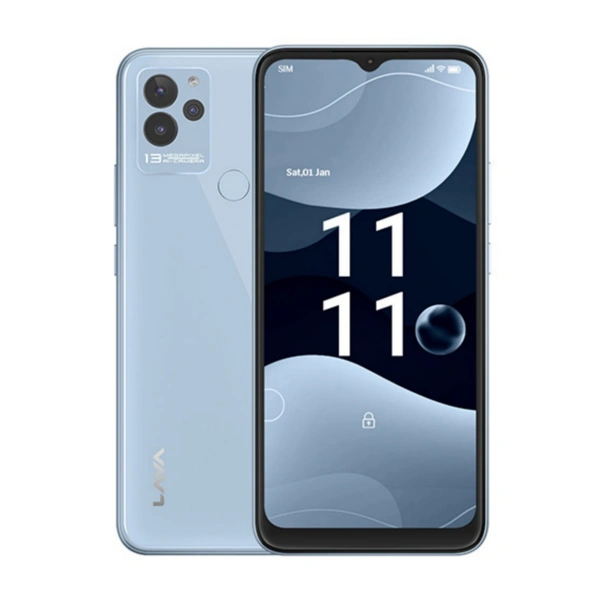 Lava Blaze NXT - 1 Year, 4GB RAM + 3GB Virtual RAM / 64GB, Glass Blue
