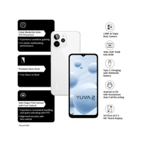 Lava Yuva 2 Pro - Glass White, 4GB+3GB* Ram / 64GB Rom, 1 Year