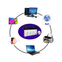 Extantation Board 3 Switch + 1 Button With 6 Metter Wire