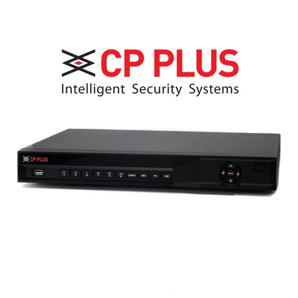 CP Plus CP PLUS - 8 Channel NVR, Connects Upto 8 Ip Cameras with 2 Sata Slots - 1 Year, 4 Channel