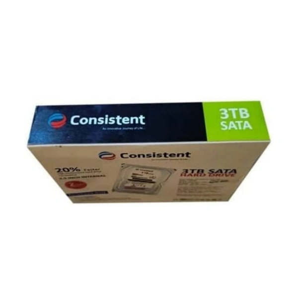 Consistent  3 TB CCTV & Desktop Internal Hard Disk Drive  - 2 Year