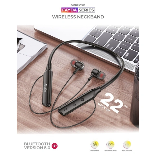 U&i Fayda Series 22H Battery Backup Wireless Neckband - No