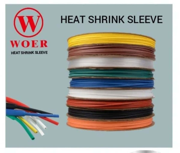 1.0mm Heat Shrinkable Sleeve  - Black, WOER, 1mm