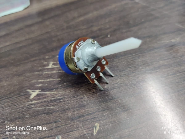 A10K Potentiometer On/Off - 20mm, Fine