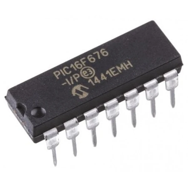 PIC16F676-I/P - DIP, MICROCHIP