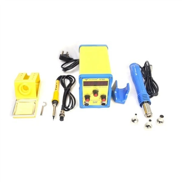 2-IN-1 HOT AIR AND SOLDERING STATION - SOLDRON, 878D