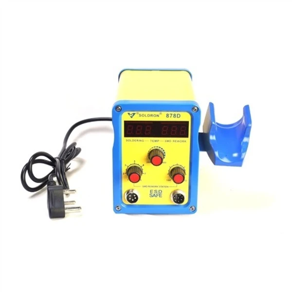 2-IN-1 HOT AIR AND SOLDERING STATION - SOLDRON, 878D