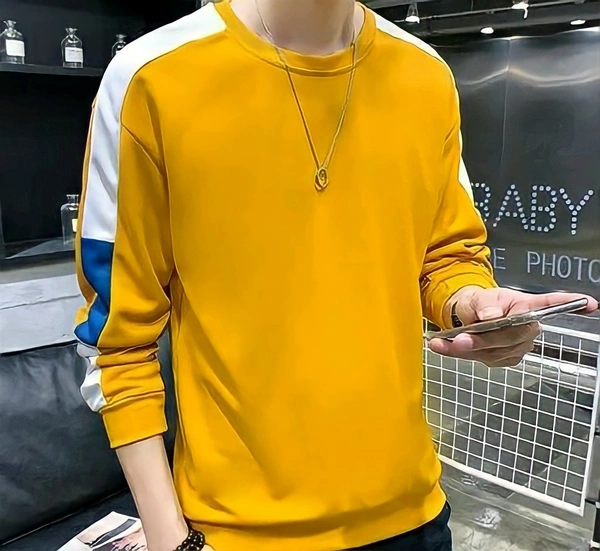 Full Sleeves T Shirt - yellow, XL