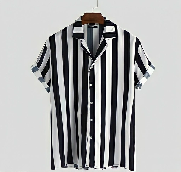 Printed Men's Casual Shirt  - XL