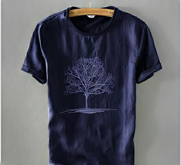 Navy Tree T Shirt - black, XL
