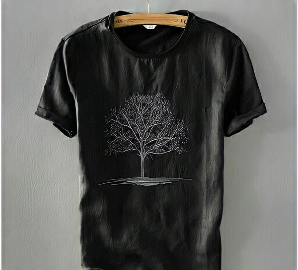 Navy Tree T Shirt - black, M