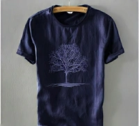 Navy Tree T Shirt - black, M