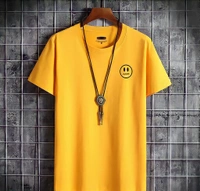Smiley Black Trendy Tshirt for Men - black, XL