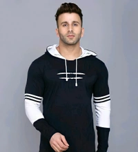 Trendy Mens T-shirt - black, M